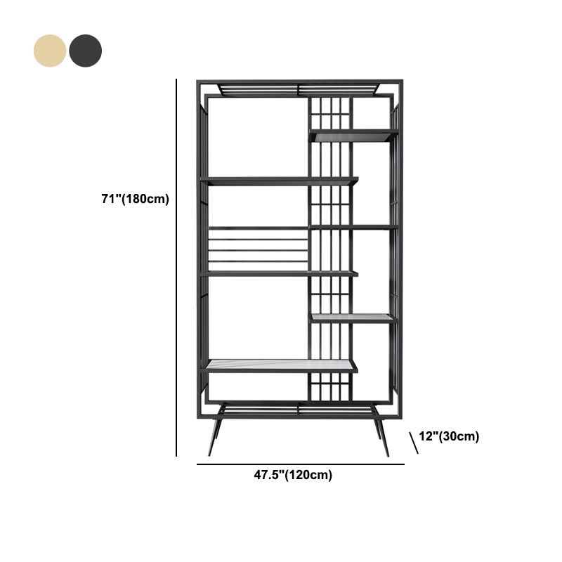 Estantería abierta estantería moderna de metal para comedor 70.9 "h x 11.8" W