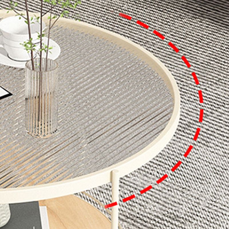 Tavolino scandinavo round 3 gambe con tavolino da cocktail.