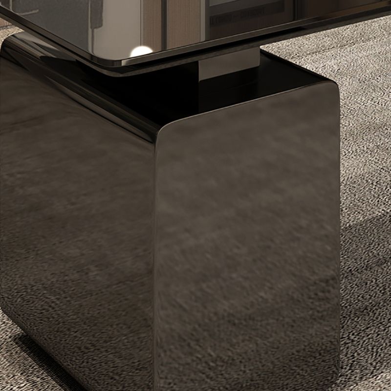 Escritorio de escritura de glamour rectangular con escritorio de oficina de archivos madera artificial