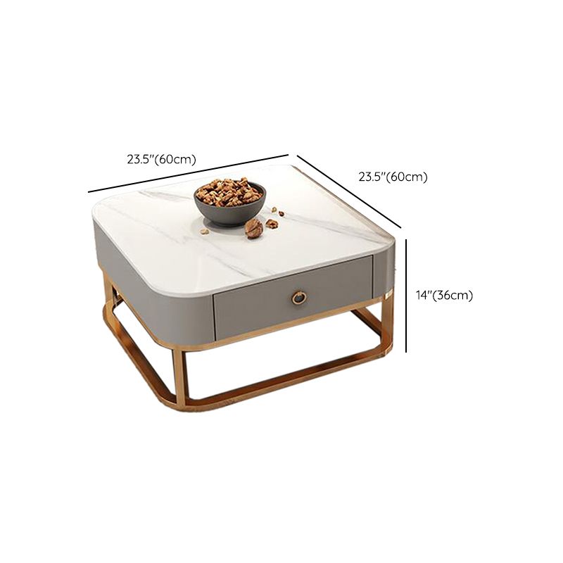Quadratischer Couchtisch mit Glasplatte, zusammensetzbarer Couchtisch für das Wohnzimmer