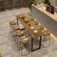 Pine Wood Bar Dining Table Industrial Bar Table with Sled Base Clearhalo 'Bar Furniture' 'Bar Tables' 'bar_tables' 'furn' 'furn_bar_tables' 'Furniture' 'furniture_bar_tables' 'Kitchen & Dining Furniture' 1200x1200_37d869d5-713f-4845-91b6-531896359c26