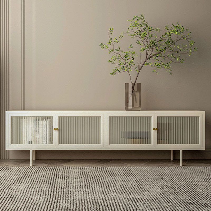 Metal and Glass TV Media Stand Industrial Media Console with Doors Clearhalo 'furn' 'furn_tv_stands_entertainment_centers' 'Furniture' 'Living Room Furniture' 'TV Stands & Entertainment Centers' 'TV Stands & Media Storage Furniture' 'tv_stands_entertainment_centers' 1200x1200_37d8d495-ead6-43be-900b-c0d1823a8ac9