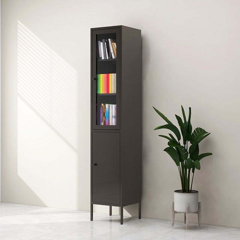 Multiple Colors Modern Style Bookshelf, Metal Bookcase for Home