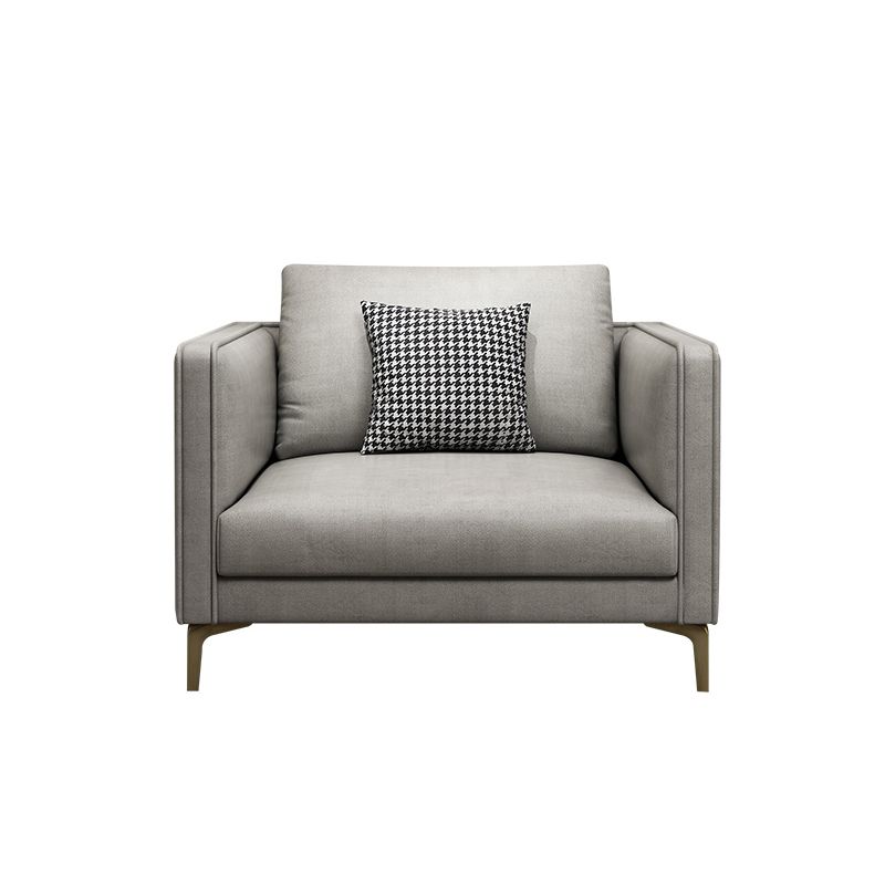 Contemporary Light Gray Cushion Back Settee Living Room Square Arm Sofa Clearhalo 'furn' 'furn_sofas' 'Furniture' 'furniture_sofas' 'Living Room Furniture' 'Sofa' 'sofas' 1200x1200_37daef33-9756-415c-9c48-aed424c913bf