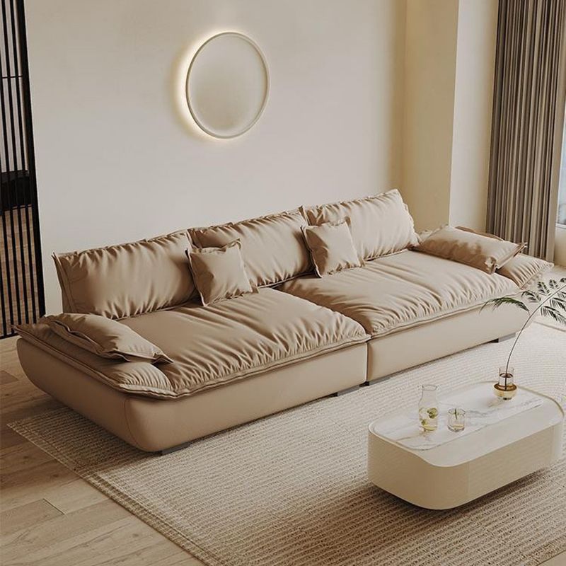 Contemporary Faux Leather Pillow Top Arm Pillows Living Room Seating Clearhalo 'furn' 'furn_sofas' 'Furniture' 'Living Room Furniture' 'Sofa' 'sofas' 1200x1200_37dbc301-c955-4774-b16f-9ed11823b821