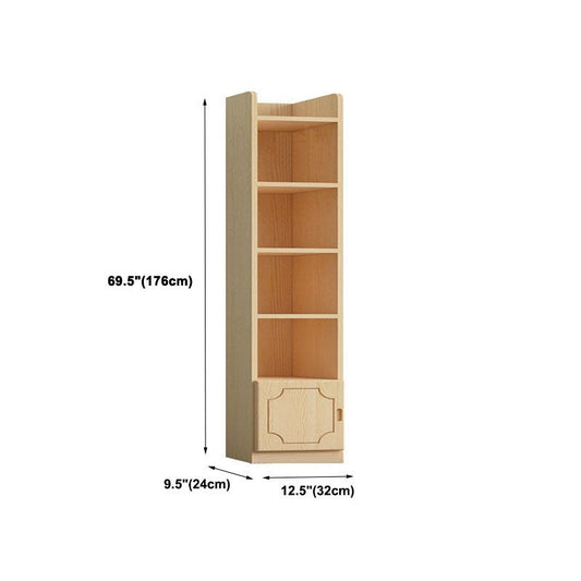 Libreria moderna di pino da 9,5 "w chiuso libreria con scaffali