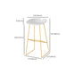 Glam Style Rectangle Bar Set 1/5 Pieces Stone Pub Dining Set for Indoor