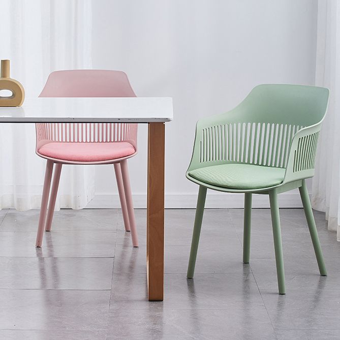 Silla de plástico sillón de la sala de cocina escandinava de comedor