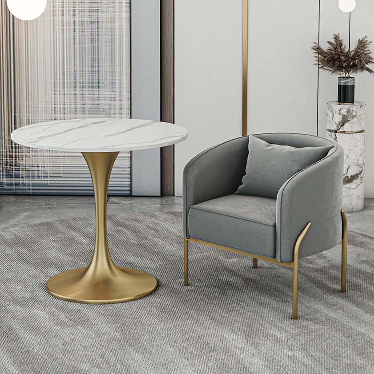 Contemporary Round Dining Table Sintered Stone Dining Table with Tulip Base Clearhalo ' dining_table' 'Dining Tables & Seating' 'Dining Tables' 'Furniture' 'furniture_dining_table' 'Kitchen & Dining Furniture' 'kitchen&dining_furn' 'kitchen' 'kitchen_dining_table' 1200x1200_37e1d07e-809a-4156-9276-52845e5487a1
