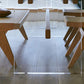 Rectangle Dining Table Brown Wood Modern Dining Table for Home