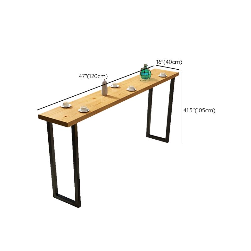 Modern 1/2/4/7 Pcs Bar Table Set Wood Rectangular Bar Set in Natural Clearhalo 'Bar Furniture' 'furn' 'furn_home_bar_bar_sets' 'Furniture' 'Home Bars & Bar Sets' 'home_bar_bar_sets' 'Kitchen & Dining Furniture' 1200x1200_37e38185-e54c-406f-81d3-873f0c0afe22