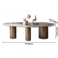 Oval Sintered Stone Dining Table Luxury Table in White with Metal 3 Legs Base Clearhalo ' dining_table' 'Dining Tables & Seating' 'Dining Tables' 'furn' 'furn_dining_table' 'Furniture' 'furniture_dining_table' 'Kitchen & Dining Furniture' 'kitchen&dining_furn' 'kitchen' 'kitchen_dining_table' 1200x1200_37e3f40b-67ab-4452-99c4-1d202b58a142
