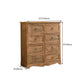 Nautical Storage Chest Bedroom Solid Wood Chest with Drawers