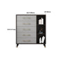 Contemporary Glam Storage Chest Wooden Chest with Soft-Close Drawers