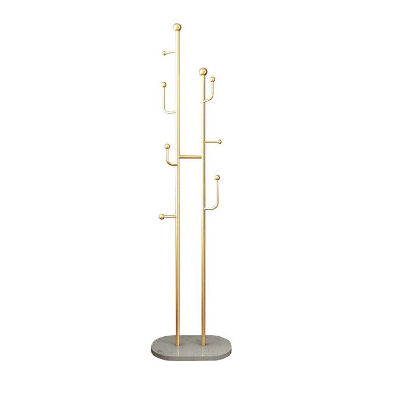 Contemporary Hall Tree Metal Free Standing with Hooks Coat Hanger Clearhalo 'Entry & Mudroom Furniture' 'furn' 'furn_hall_tree_coat_racks' 'Furniture' 'Hall Trees & Coat Racks' 'hall_tree_coat_racks' 1200x1200_37e532d3-c7b3-4ca3-82cd-7fcd6f3961ab