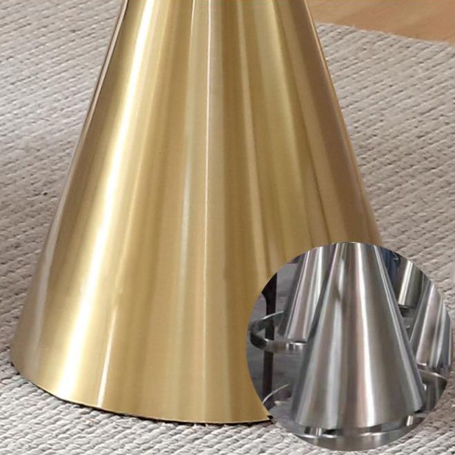 石とスチールダイニングサイトテーブル伝統的な豪華な丸いダイニングテーブル