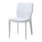 Contemporary Metal Dining Room Chair Armless Leather Dining Chairs for Home Use