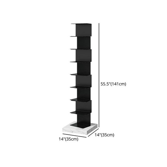 Modern Style Vertical Bookshelf Closed Back Metal Bookcase for Home Clearhalo 'Bookcases' 'furn' 'furn_bookcases' 'Furniture' 'furniture_bookcases' 'Office Furniture' 1200x1200_37e8c2ec-68d6-4563-8271-c97ac2ad50b5