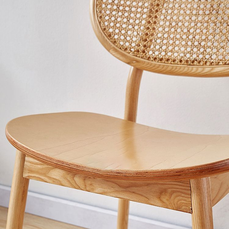 Contemporary Dining and Accent Chairs Solid Wood Open Back Armless Chair Clearhalo ' kitchen&dining_furn' 'Dining Chairs' 'Dining Tables & Seating' 'dining_chair' 'furn' 'furn_dining_chair' 'Furniture' 'furniture_dining_chair' 'Kitchen & Dining Furniture' 'kitchen' 1200x1200_37e8f64a-99f6-4195-a2bd-75a0296bfe6c