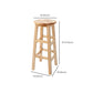 Taburete de barra de madera maciza taburete sin brazo sin brazo para comedor