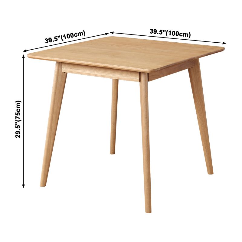 Square 4 Legs Industrial Dining Table Wood Color Fixed Table with Solid Wood Clearhalo ' dining_table' 'Dining Tables & Seating' 'Dining Tables' 'furn' 'furn_dining_table' 'Furniture' 'furniture_dining_table' 'Kitchen & Dining Furniture' 'kitchen&dining_furn' 'kitchen' 'kitchen_dining_table' 1200x1200_37ea7fca-bfdb-4d42-8fd3-f9f79579a182