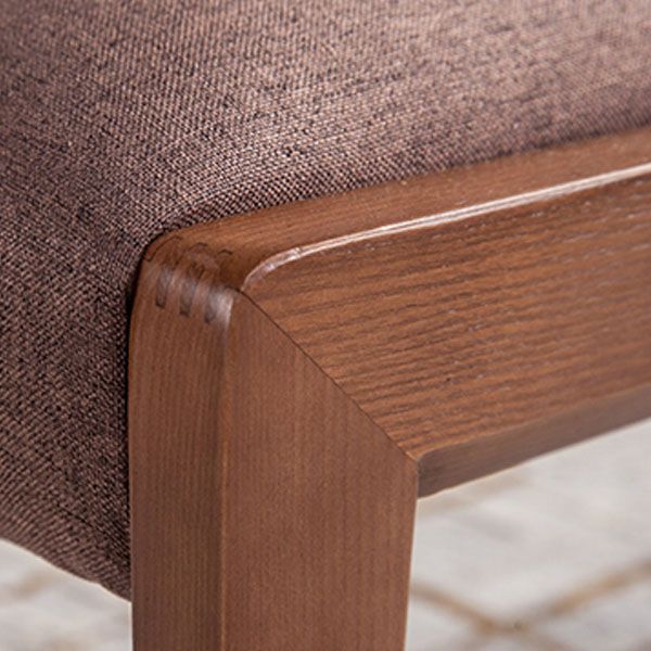 Contemporary Dining Parsons Chair Armless Chair with Wooden Legs for Kitchen Clearhalo ' kitchen&dining_furn' 'Dining Chairs' 'Dining Tables & Seating' 'dining_chair' 'furn' 'furn_dining_chair' 'Furniture' 'furniture_dining_chair' 'Kitchen & Dining Furniture' 'kitchen' 1200x1200_37eac488-a280-4868-a498-064029eaa184