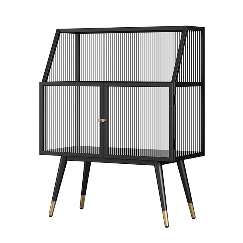 Matte Finish Glass Dining Buffet Modern Indoor Sideboard with Cabinets Clearhalo 'buffet_sideboard' 'Buffets & Sideboards' 'furn' 'furn_buffet_sideboard' 'Furniture' 'Kitchen & Dining Furniture' 1200x1200_37eb851f-aec4-4967-a3b8-3cf2833611d7