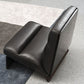 Faux Leather Parsons Chair Armless Chair for Bedroom, 31.49" Wide