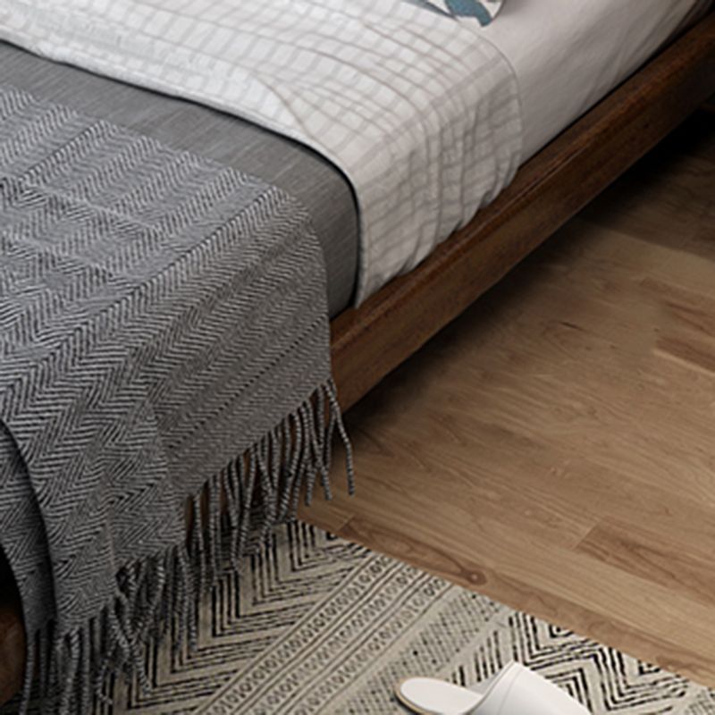 Lit de tête de lit standard en bois massif Lit bas profil avec des jambes personnalisées