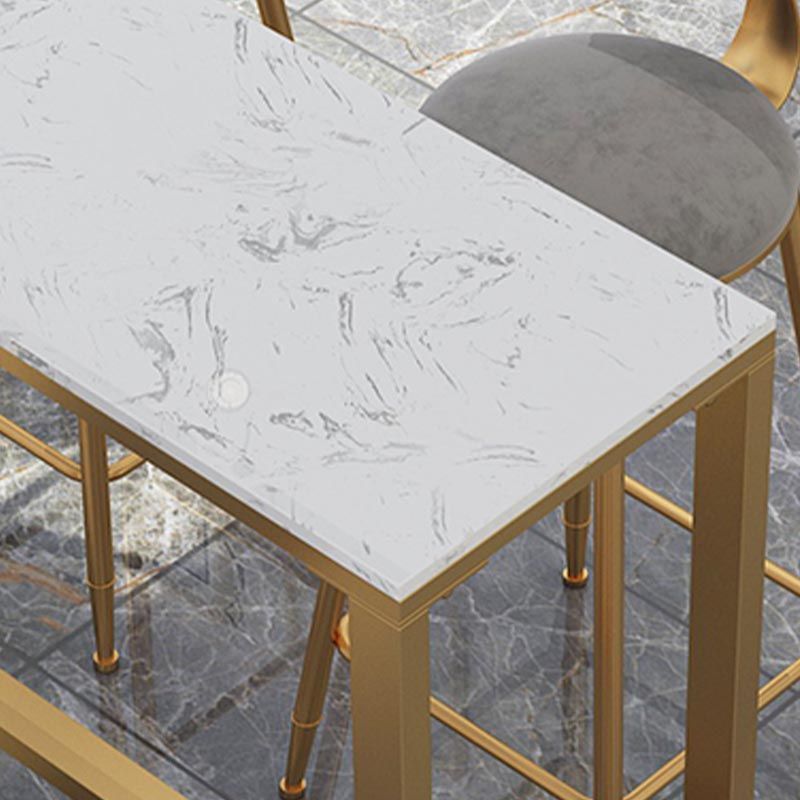 Tavolino da bar del patio del negozio di rettangolo