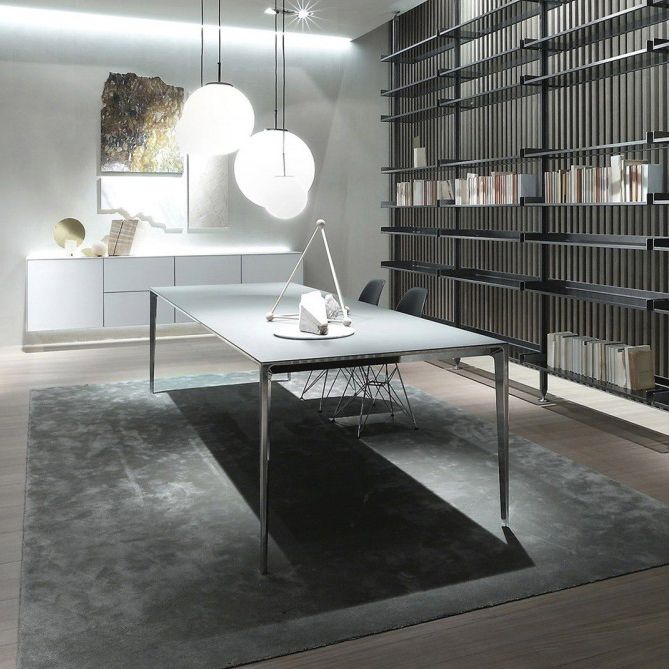 Contemporary Rectangle 4-foot Home Furniture Stone Dining Site Table for Indoor Clearhalo ' dining_table' 'Dining Tables & Seating' 'Dining Tables' 'Furniture' 'furniture_dining_table' 'Kitchen & Dining Furniture' 'kitchen&dining_furn' 'kitchen' 'kitchen_dining_table' 1200x1200_37ec857f-c784-4967-b8b0-3f22d9646c32