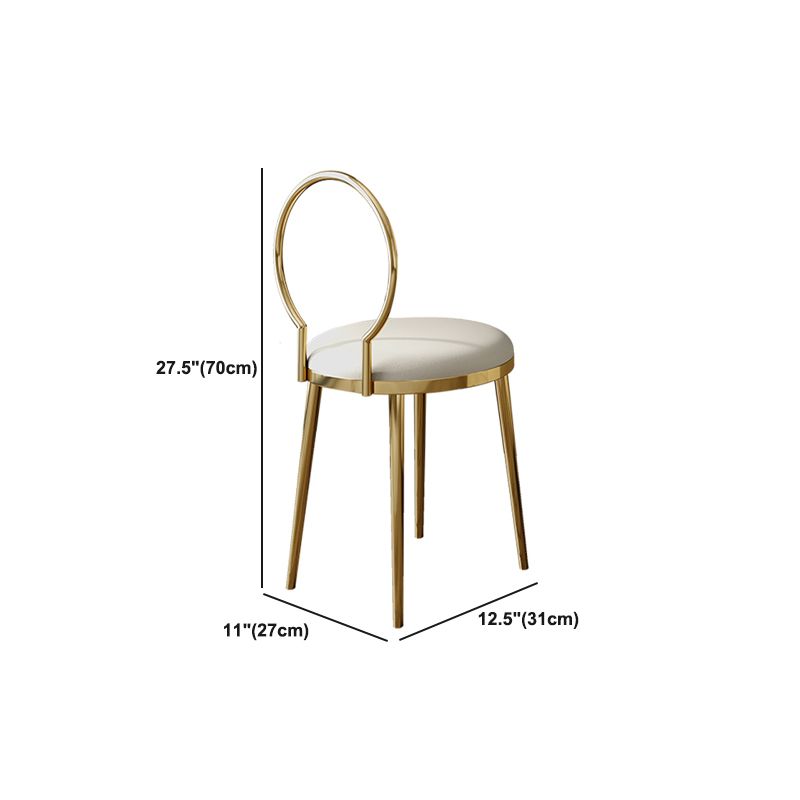 5 Schubladen Make -up Tisch Schreibtisch Eitelkeit Stein Top Dresser in Weiß