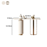 Tavola della console da 33,46 "H con parte superiore a forma di rettanglel, tavolo di accento con base metallica