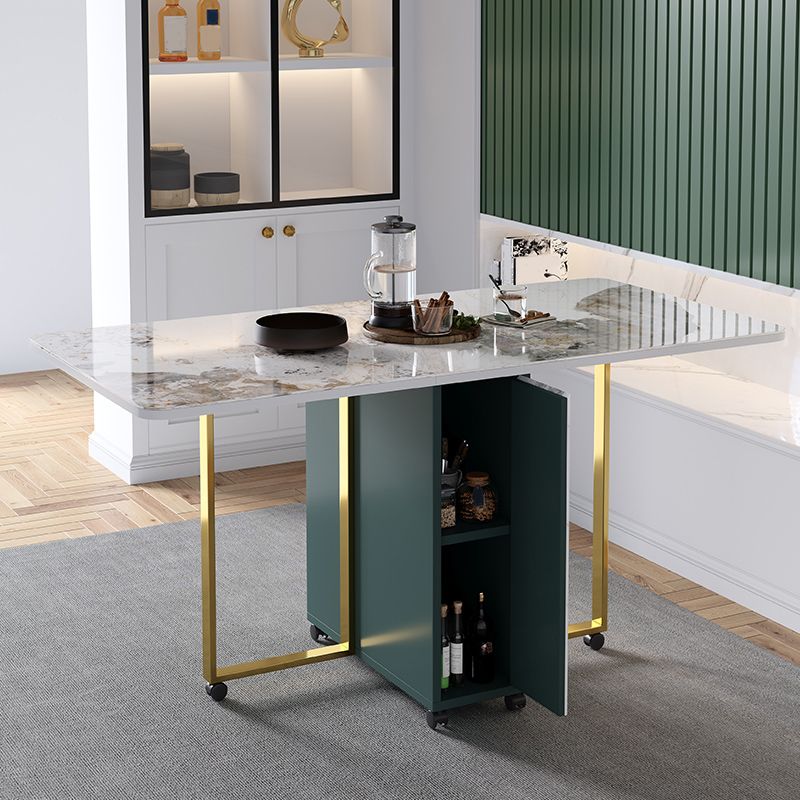 Modern Foldable Dinette Set 1/2/3/5 Pieces Rectangle White Sintered Stone Dining Table Set Clearhalo 'Dining Room Sets' 'Dining Tables & Seating' 'dining_room_set' 'furn' 'furn_dining_room_set' 'Furniture' 'furniture_dining_room_set' 'Kitchen & Dining Furniture' 1200x1200_37eef3fe-545f-4a33-b0f0-17512da7f09f