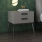 Wooden and Leather Bedside Cabinet Modern Minimalist Bedside Table with Drawers Clearhalo 'Bedroom Furniture' 'furn' 'furn_night_stand' 'Furniture' 'night_stand' 'Nightstands' 1200x1200_37f1021c-4a55-41c3-8df8-1804cc4c377a