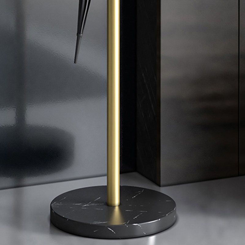 Metal Entry Hall Tree Marble Base Coat Hanger met 7 haken, 70,86 "H