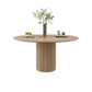 Set tavolo da pranzo in legno massello Tavolo rotondo da 1/4/7 pezzi con sedie laterali