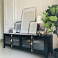 Modern Metal TV Media Stand Enclosed Storage TV Console for Living Room Clearhalo 'furn' 'furn_tv_stands_entertainment_centers' 'Furniture' 'Living Room Furniture' 'TV Stands & Entertainment Centers' 'TV Stands & Media Storage Furniture' 'tv_stands_entertainment_centers' 1200x1200_37f66043-c565-466b-a634-7c8fd62aec85