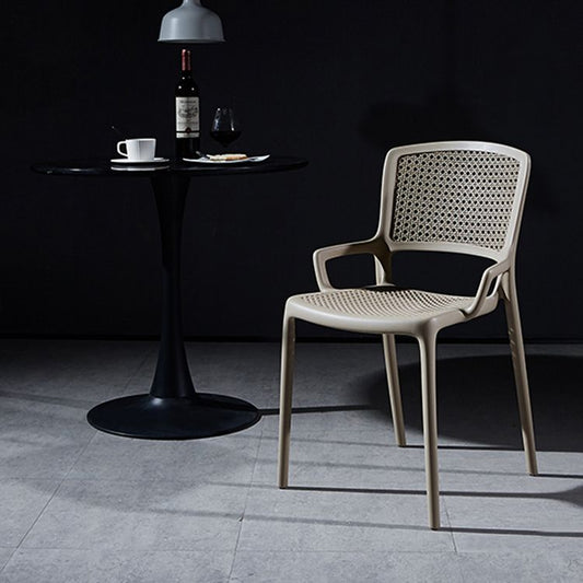 Contemporary Side Plastic Dining Room Chair Open Back Dining Side Chair for Home Use Clearhalo ' kitchen&dining_furn' 'Dining Chairs' 'Dining Tables & Seating' 'dining_chair' 'furn' 'furn_dining_chair' 'Furniture' 'furniture_dining_chair' 'Kitchen & Dining Furniture' 'kitchen' 1200x1200_37fa1bd9-2d68-4885-b1ff-0f8667a37d0b