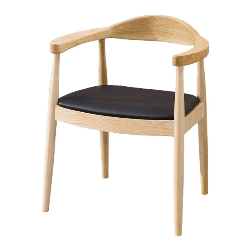 Nordic Style Arm Chair Wood Open Back Dining Side Chair for Restaurant Clearhalo 'Dining Chairs' 'Dining Tables & Seating' 'dining_chair' 'furn' 'furn_dining_chair' 'Furniture' 'furniture_dining_chair' 'Kitchen & Dining Furniture' 1200x1200_37fbbc67-1200-4bb4-8760-1fc2e8114c62