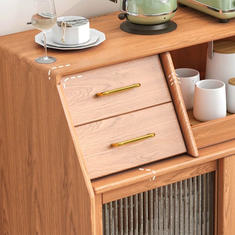 Stitboard a buffet in legno a buffet in stile moderno con cassetti, 31,5 "W