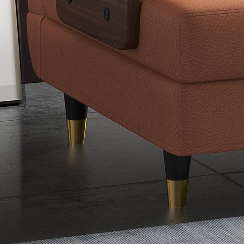 Oreiller Glam Cound Back Standard Living Salon Faux Sofa en cuir