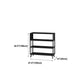 12 "W Black Iron Frame Bookshelf Modern Open Storage Bookcase per Home Office
