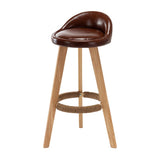 Scandinavian Upholstered Footrest Barstool Matte Finish Wood Bristol Stool Clearhalo 'Bar Furniture' 'Bar Stools' 'bar_stools' 'furn' 'furn_bar_stools' 'Furniture' 'furniture_bar_stools' 'Kitchen & Dining Furniture' 1200x1200_3806c4fa-168a-4e9e-b44e-d7b2c57efe0c