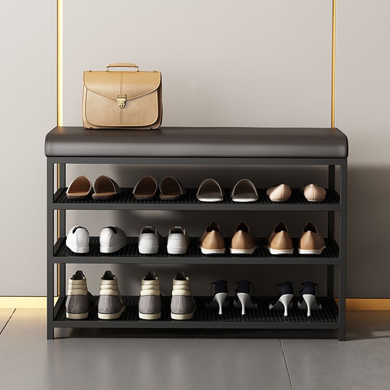 Modern Cushioned Seating Bench Rectangle Shoe Storage Entryway Bench Clearhalo 'Benches' 'Chairs & Seating' 'furn' 'furn_benches' 'Furniture' 'Living Room Furniture' 1200x1200_38085034-90e1-404a-b7ef-c1f9c076d7a0