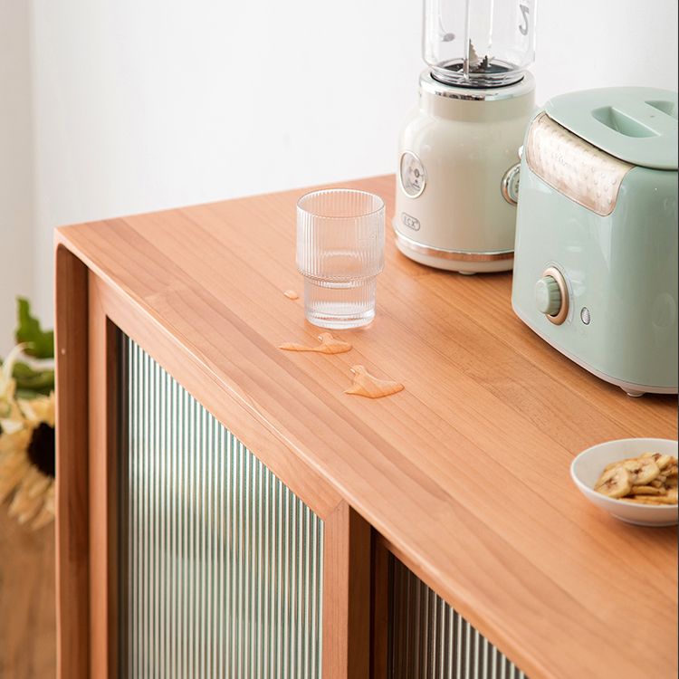 3 cajones gabinetes de aparador moderno Pino Puerta corredera de madera maciza Mesa de buffet