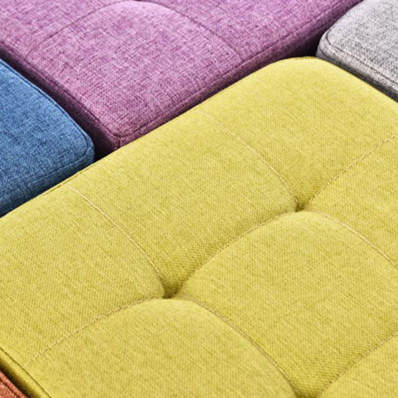 Color Panel Ottoman Removable and Washable Slipcover Modern Cotton Linen Ottoman Clearhalo 'furn' 'furn_ottomans_poufs' 'Furniture' 'Living Room Furniture' 'Ottomans & Poufs' 'ottomans_poufs' 1200x1200_3808b739-2334-45f4-92a1-b1c6883124ae