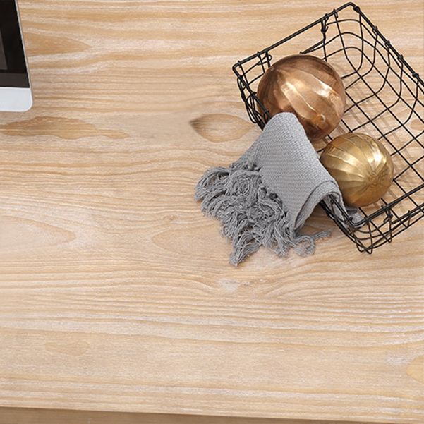 Contemporary Style Office Desk Solid Wood Writing Desk with Shelf Clearhalo 'furn' 'furn_office_desk' 'Furniture' 'Office Desks' 'Office Furniture' 'office_desk' 1200x1200_380b1347-f3e0-4e9b-9a1c-d95d019248eb