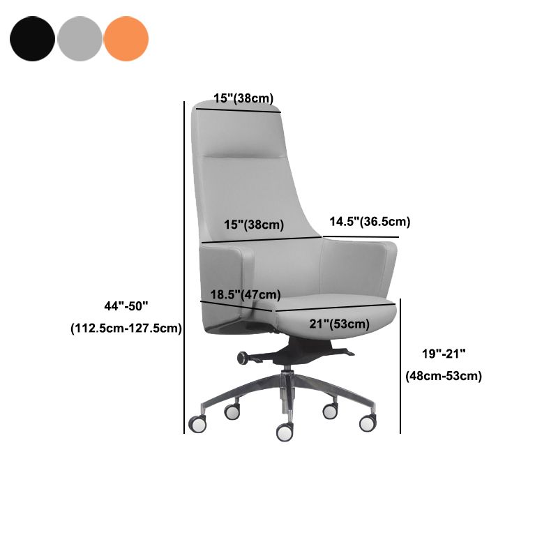Faux Leather Managers Chair Arms Included Executive Chair for Office Clearhalo 'furn' 'furn_office_chair' 'Furniture' 'Office Chairs' 'Office Furniture' 'office_chair' 1200x1200_380d2ddd-91f5-45ba-8377-17b254fd686a