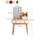 Scandinavian Solid Wood Make-up Vanity 3 Drawer Vanity Dressing Table